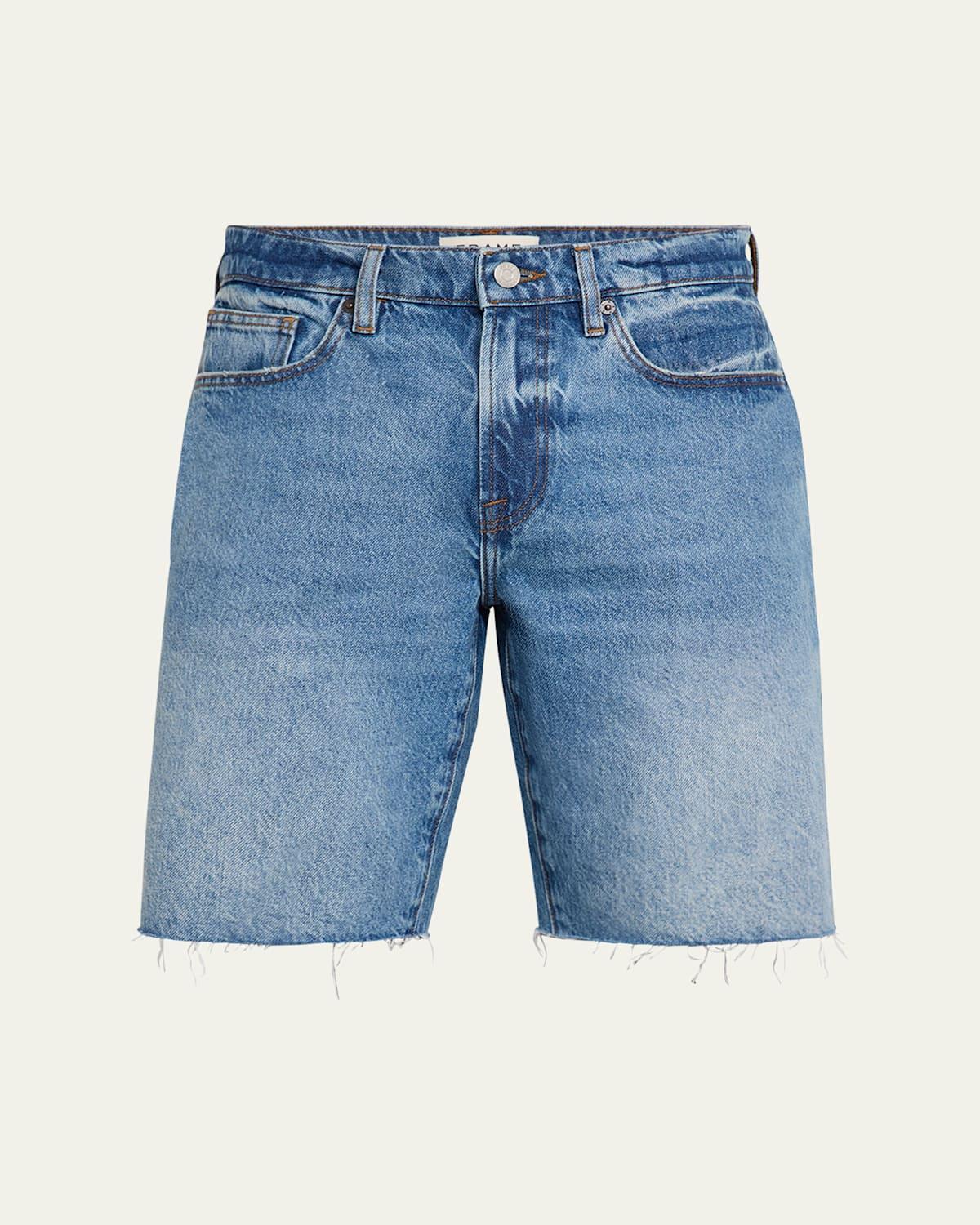 Mens Cut-Off Jean Shorts Product Image