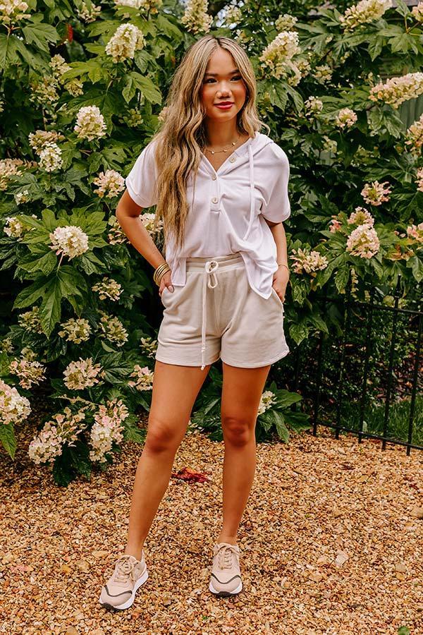 Take A Holiday Shorts In Light Stone Product Image