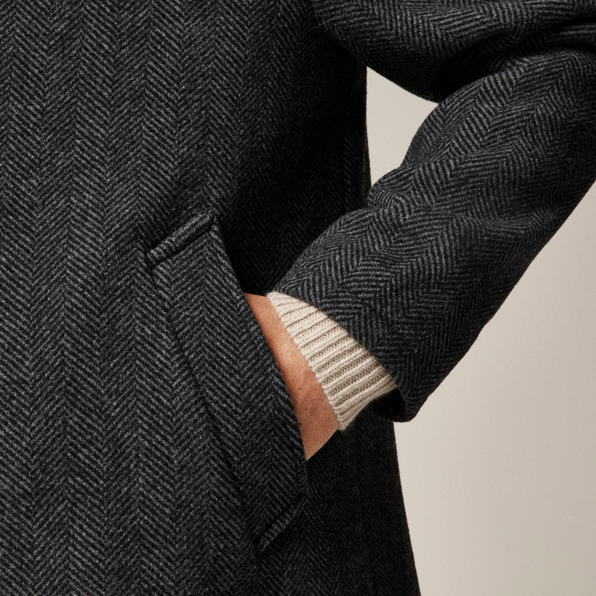 Rivington car coat in wool-blend herringbone Product Image