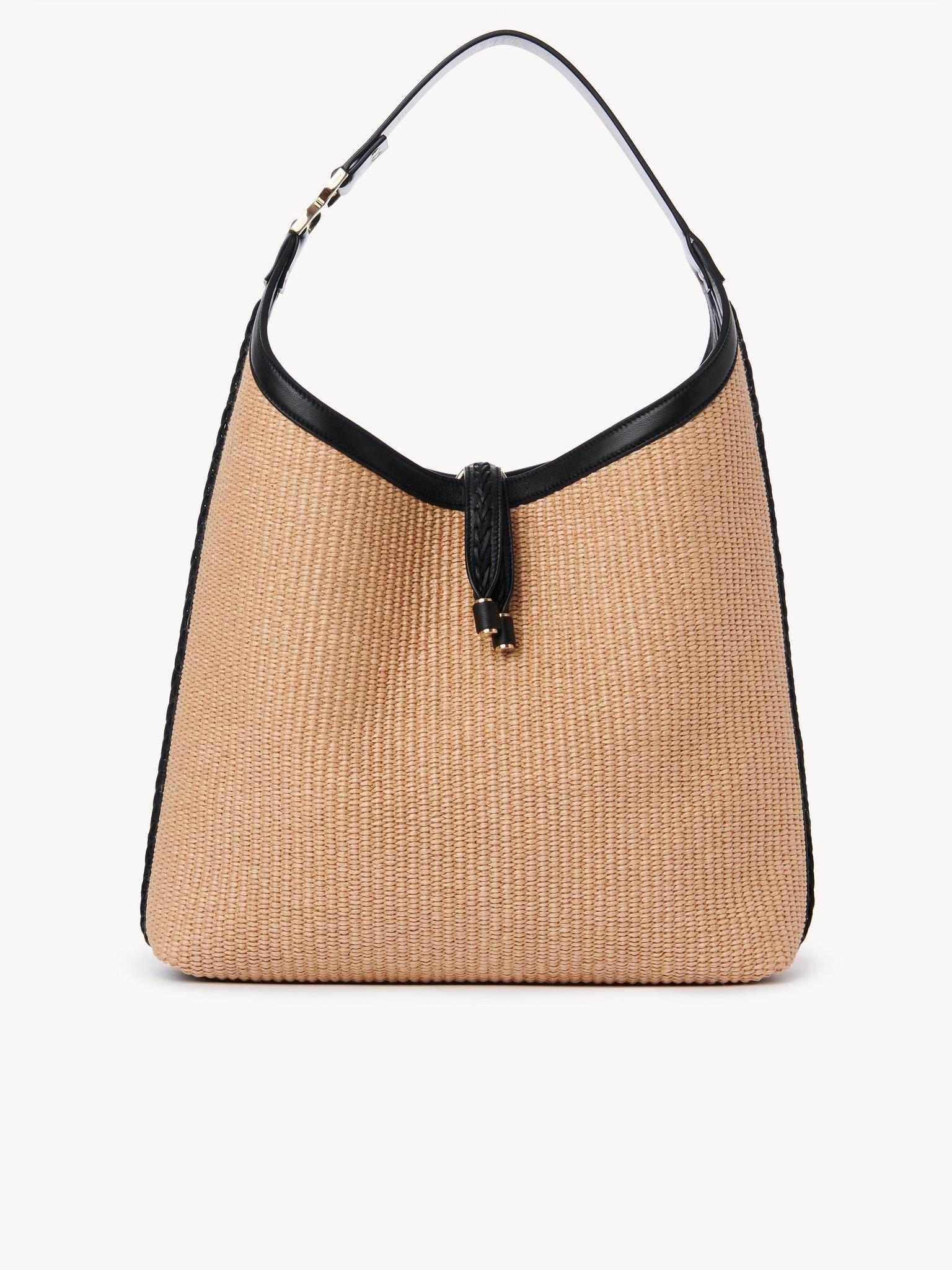 Marcie hobo bag in grained leather Product Image