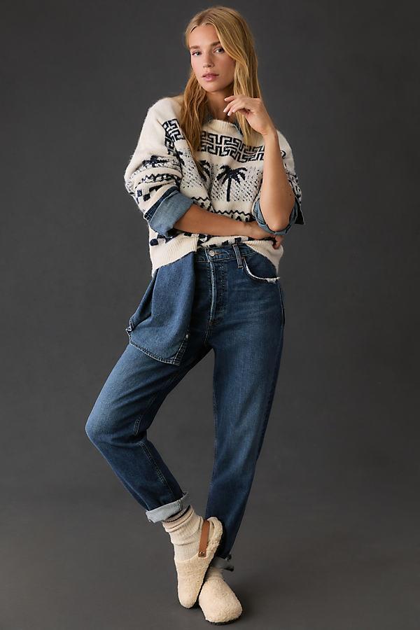 Riley Long Straight-Leg Jeans Product Image