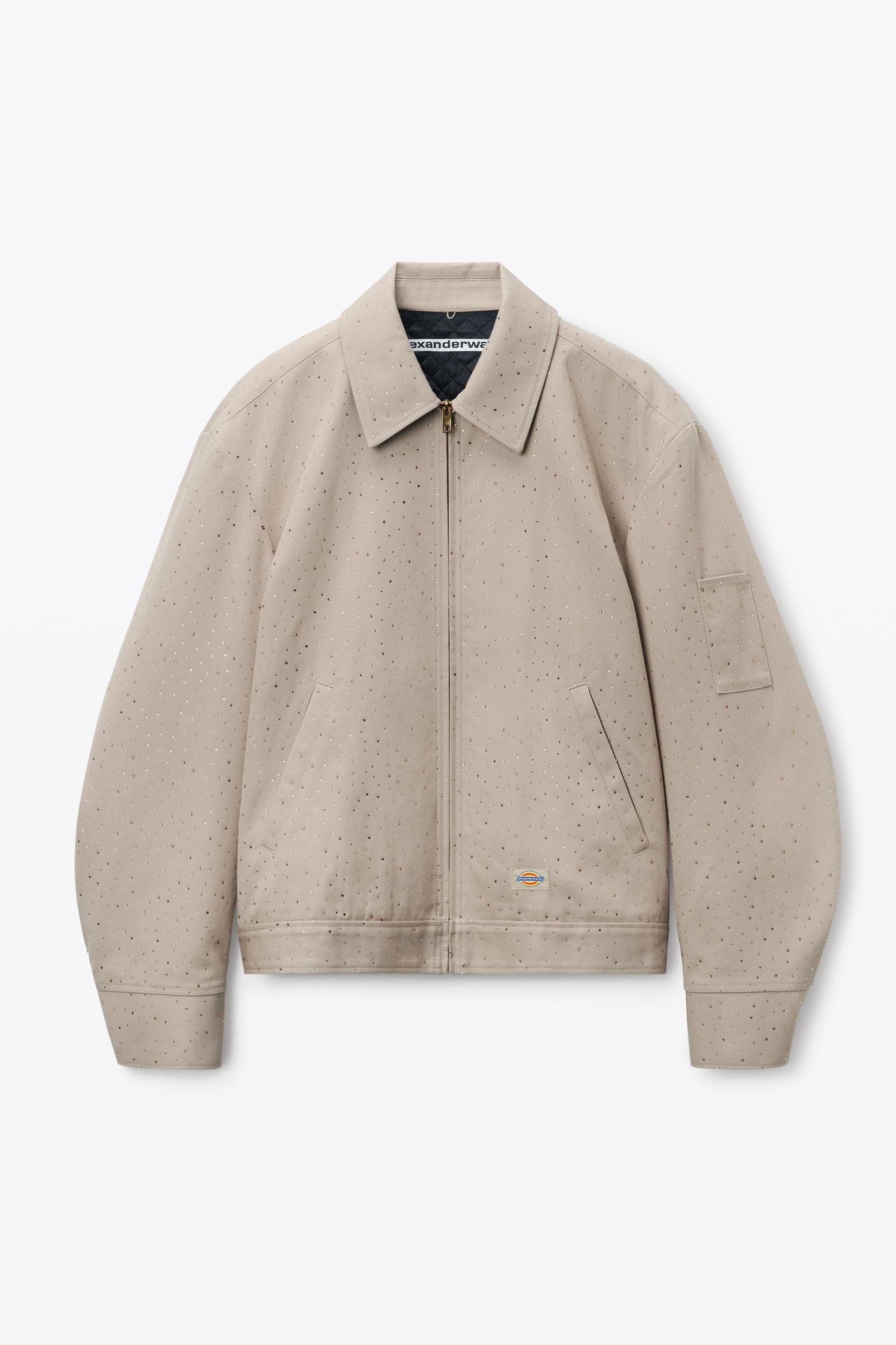 Crystal Hotfix Workwear-inspired Jacket Product Image