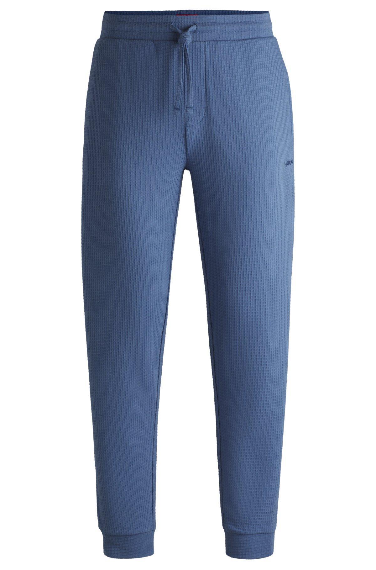 Cotton pajama bottoms with embroidered logo Product Image