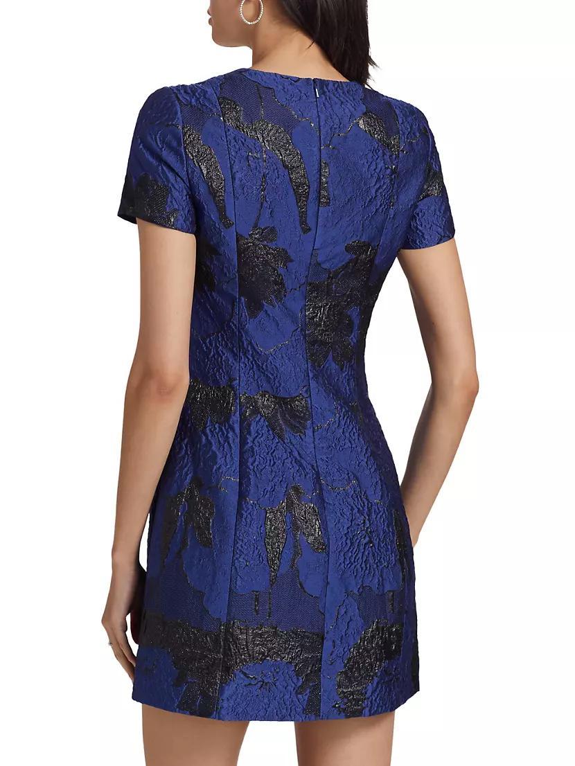 Liana Floral Jacquard Minidress Product Image