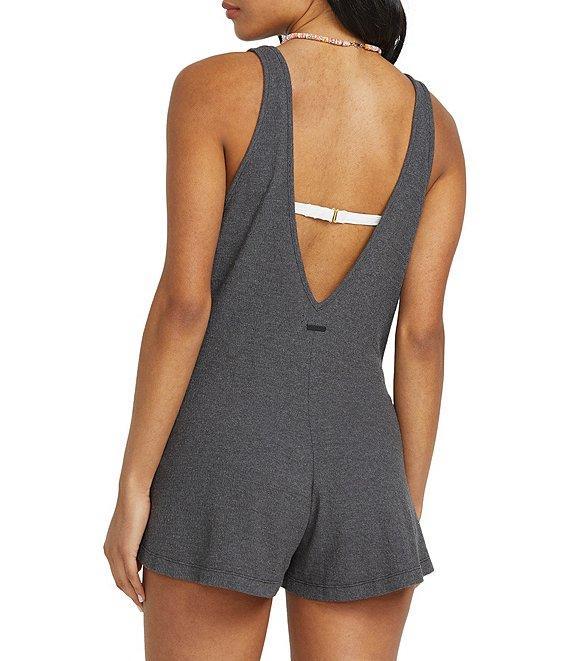 Billabong Never Better Jersey Knit Solid Scoop Neck Romper Swim Cover-Up Product Image