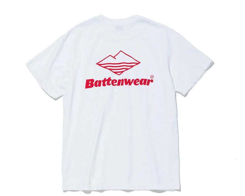 Team S/S Pocket Tee / White x Red Product Image
