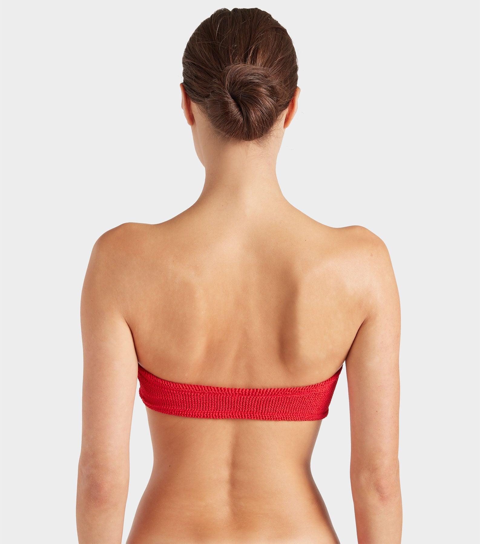 Jean Bikini Top - Red Product Image
