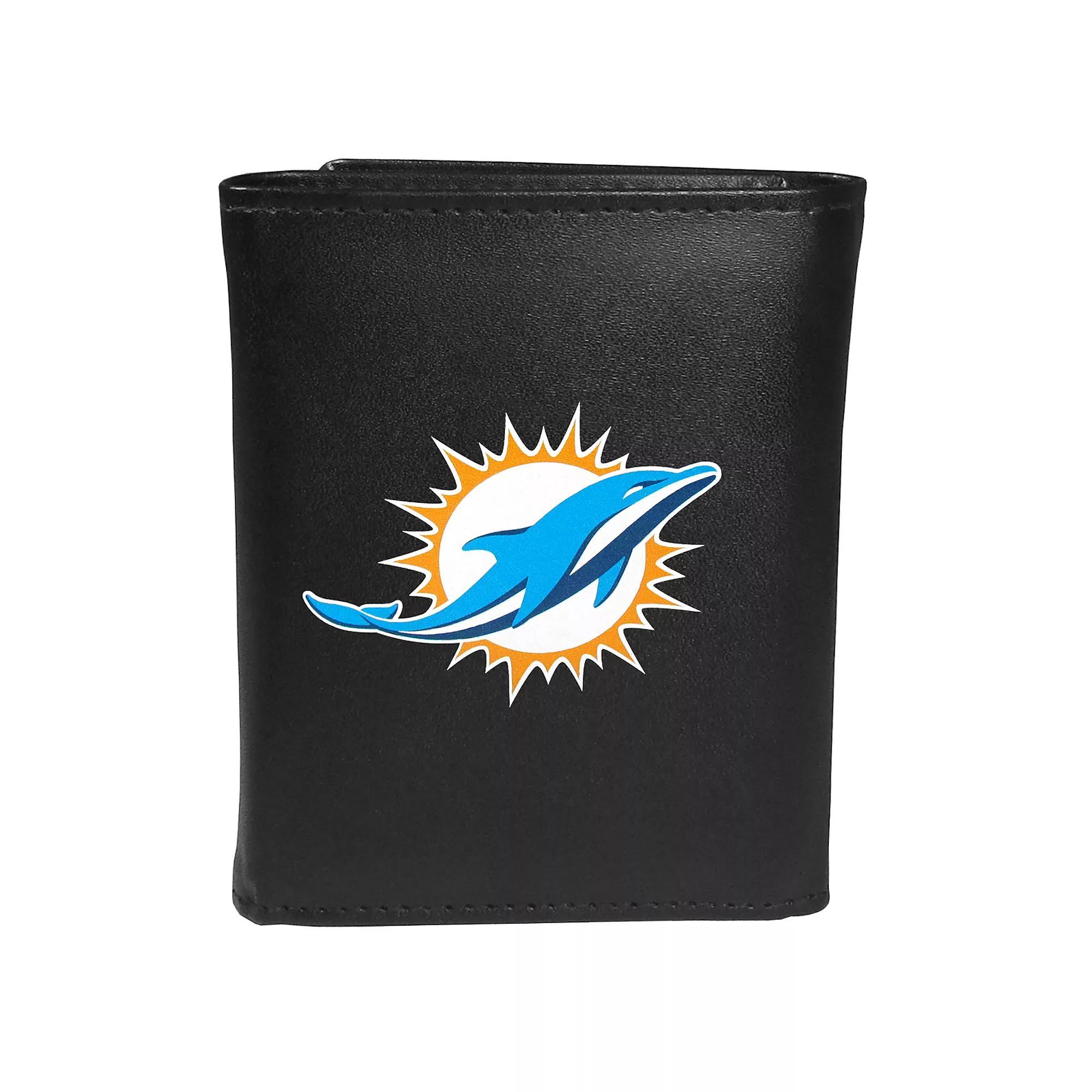 Men's Miami Dolphins Logo Tri-Fold Wallet, Team Product Image