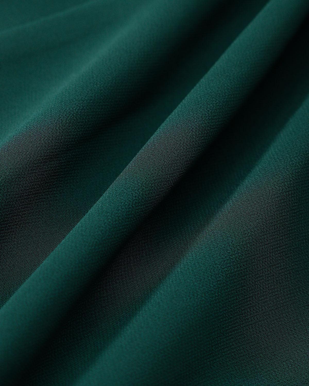 Green Tie Neck See-Through Mini Dress Product Image