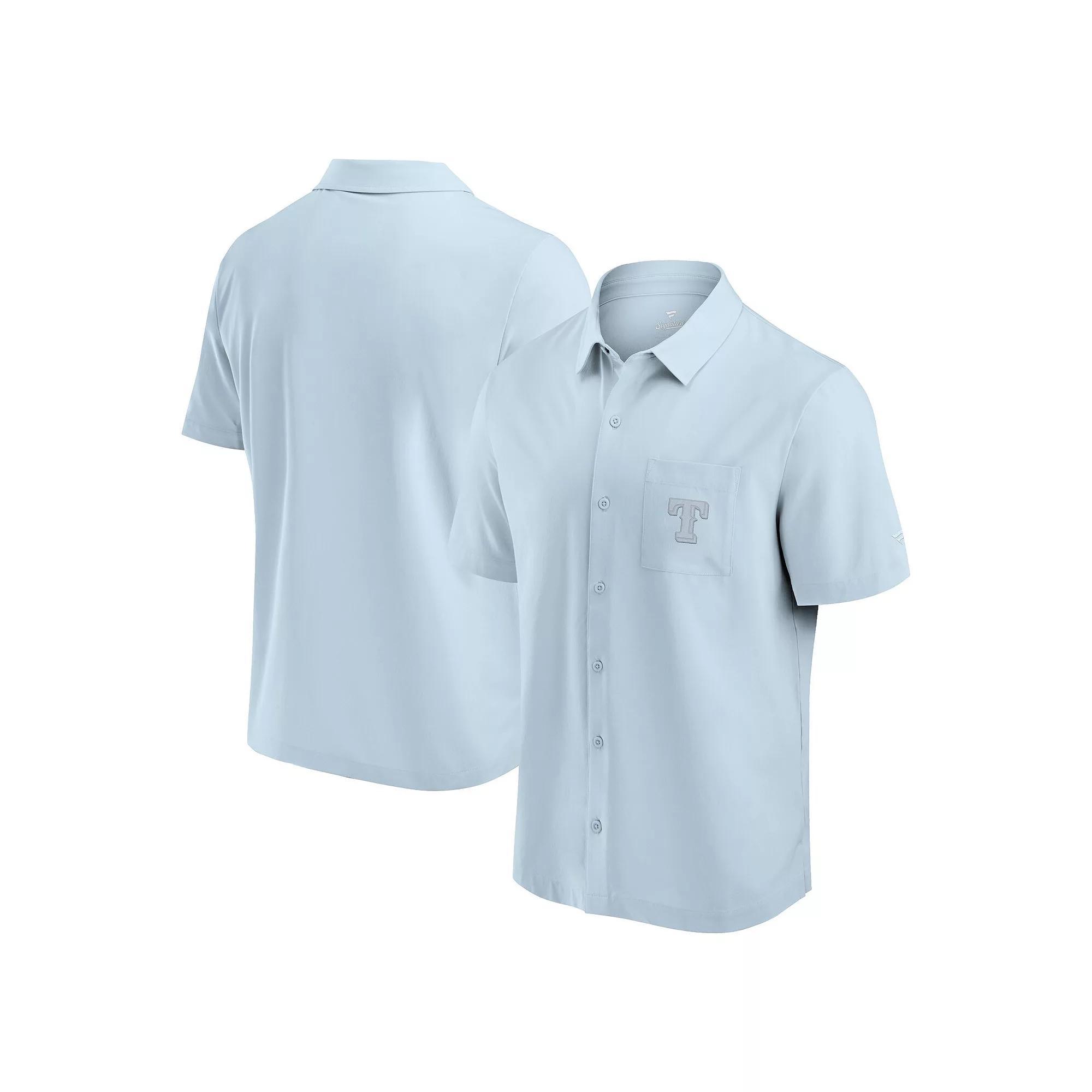 Men's Fanatics Light Blue Minnesota Twins Front Office Button-Up Shirt, Size: Medium Product Image