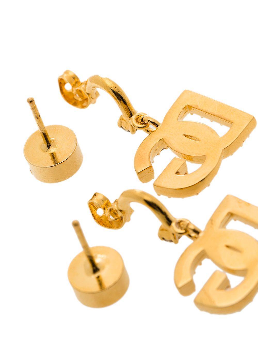 rhinestone-embellished D&G earrings Product Image