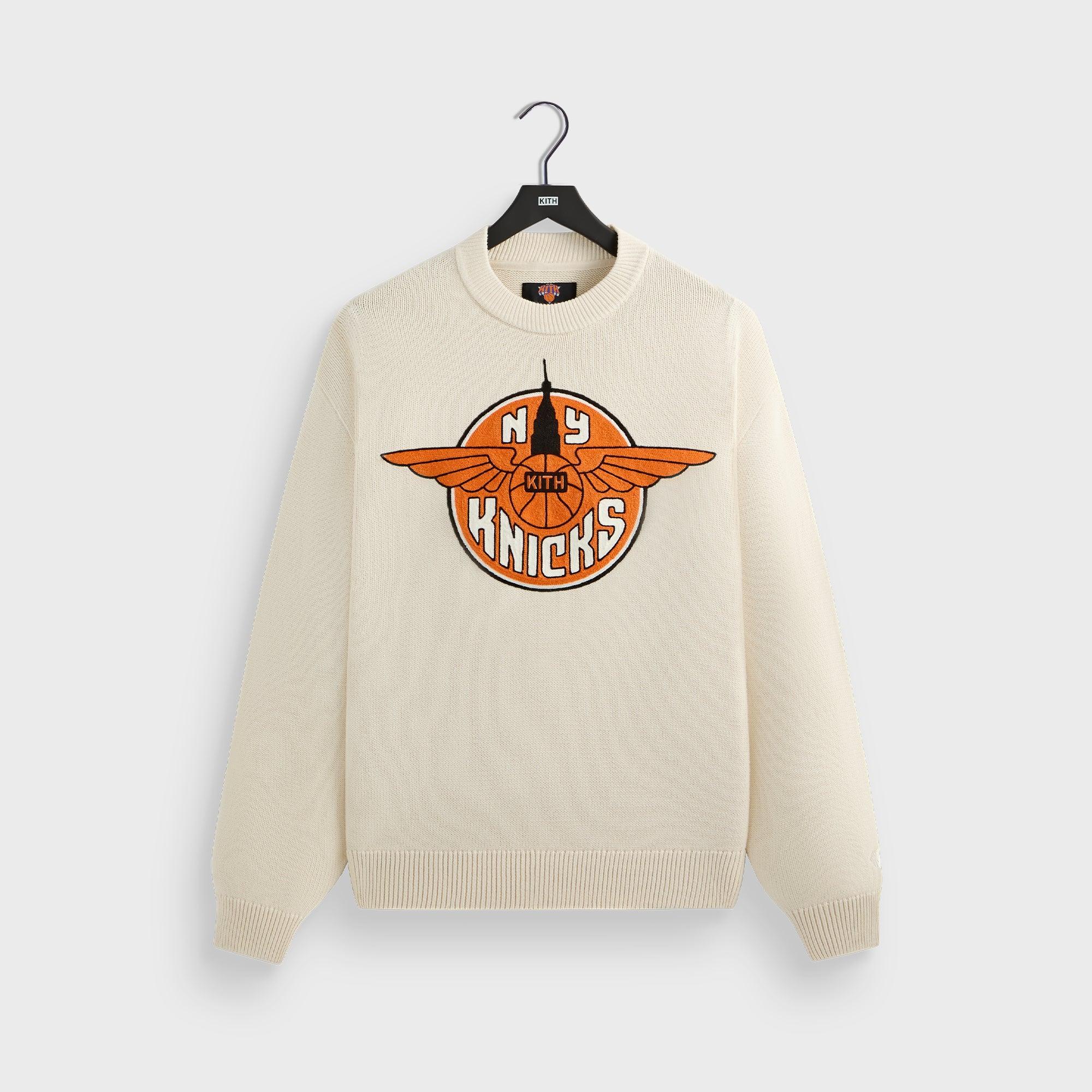 Kith for the New York Knicks Wings Lewis Sweater - Sandrift Male Product Image