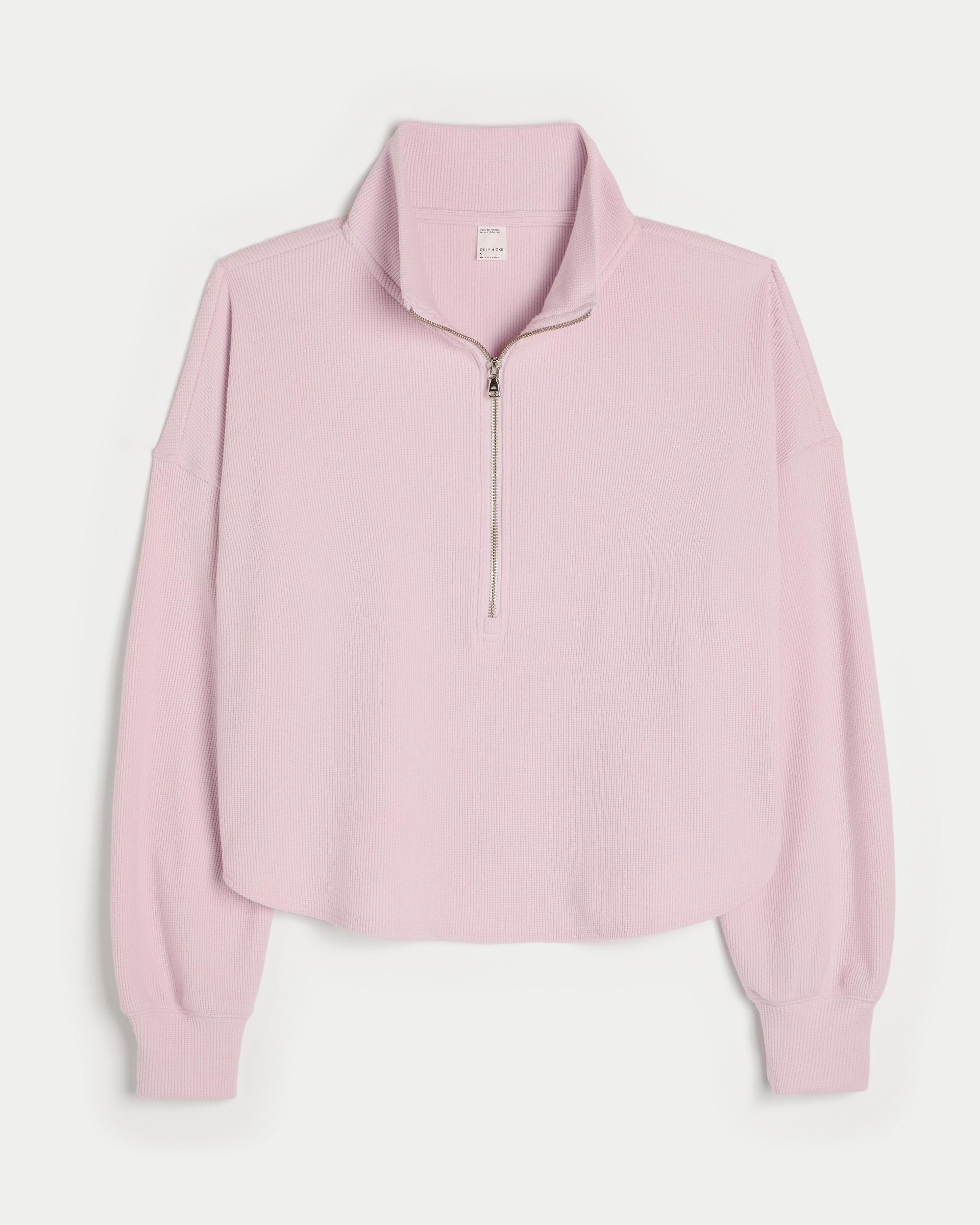 Gilly Hicks Cozy Waffle Quarter-Zip Top Product Image