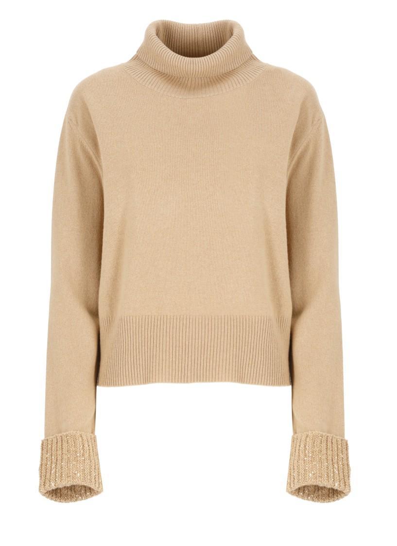 FABIANA FILIPPI Sweaters Brown In Beige Product Image