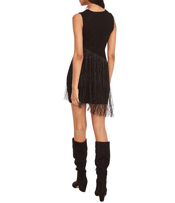 The Good Journey A-Symmetrical Fringe Mini Dress Product Image