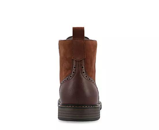 VANCE Virgil Men's Tru Comfort Foam Lace-up Ankle Boots, Size: 9, Brown Product Image
