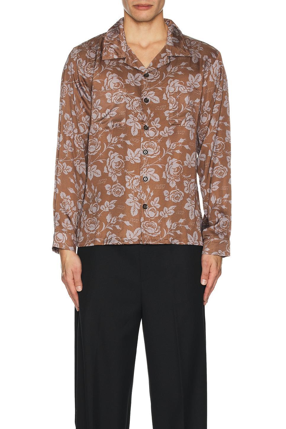 Long Sleeve Pattern Woven Product Image