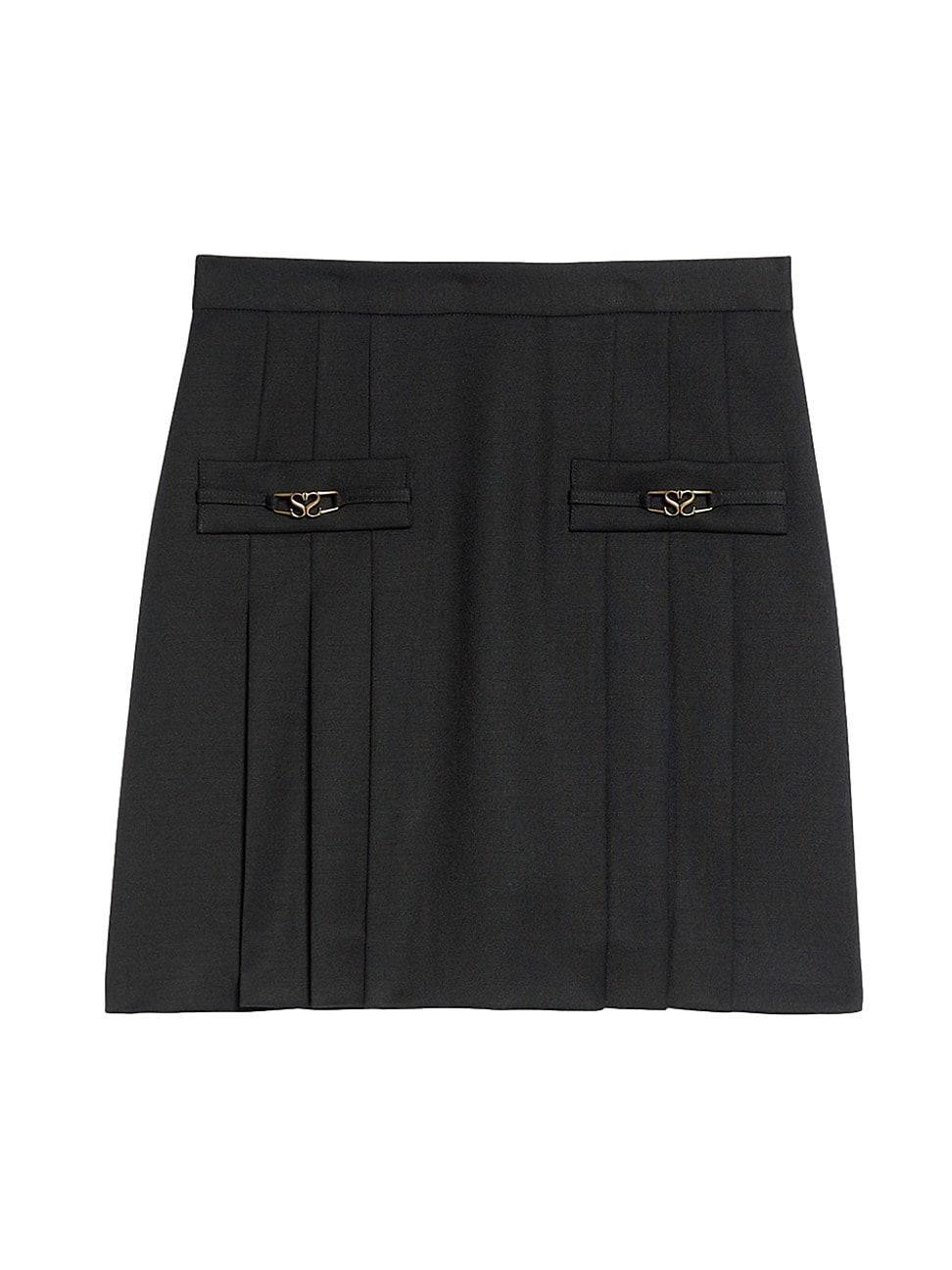 Sandro Rebeca Pleated Mini Skirt Product Image