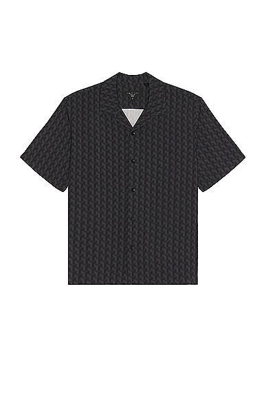 Rag & Bone Printed Avery Shirt in Black Product Image