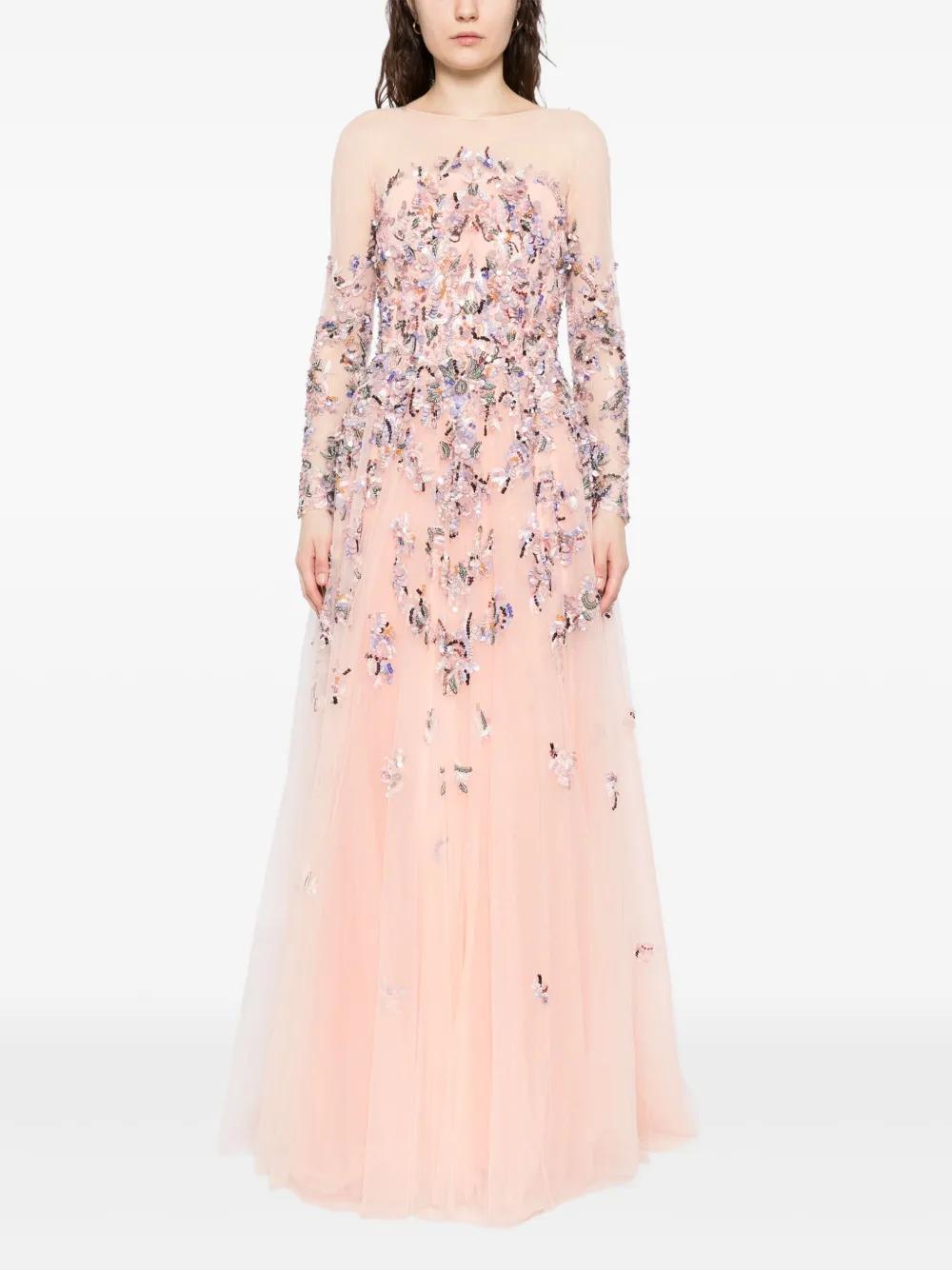 bead-embellished tulle dress Product Image