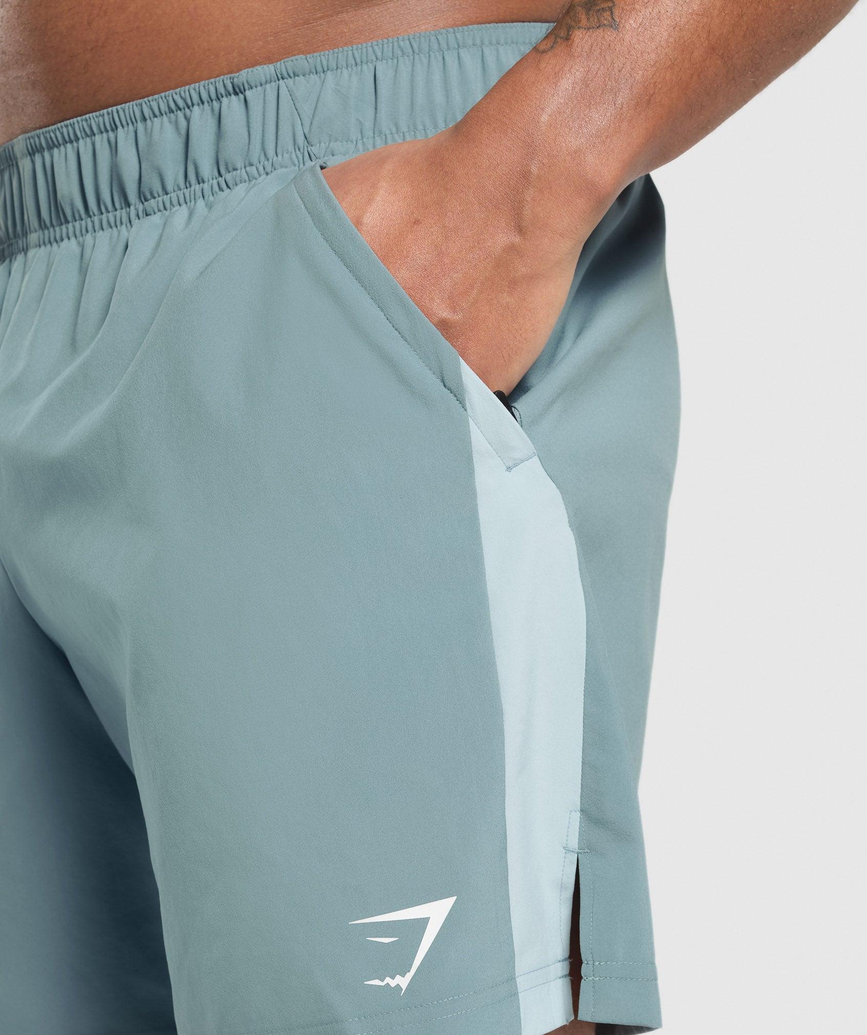 Gymshark Sport  7" Shorts - Rest Blue/Cool Blue Male Product Image