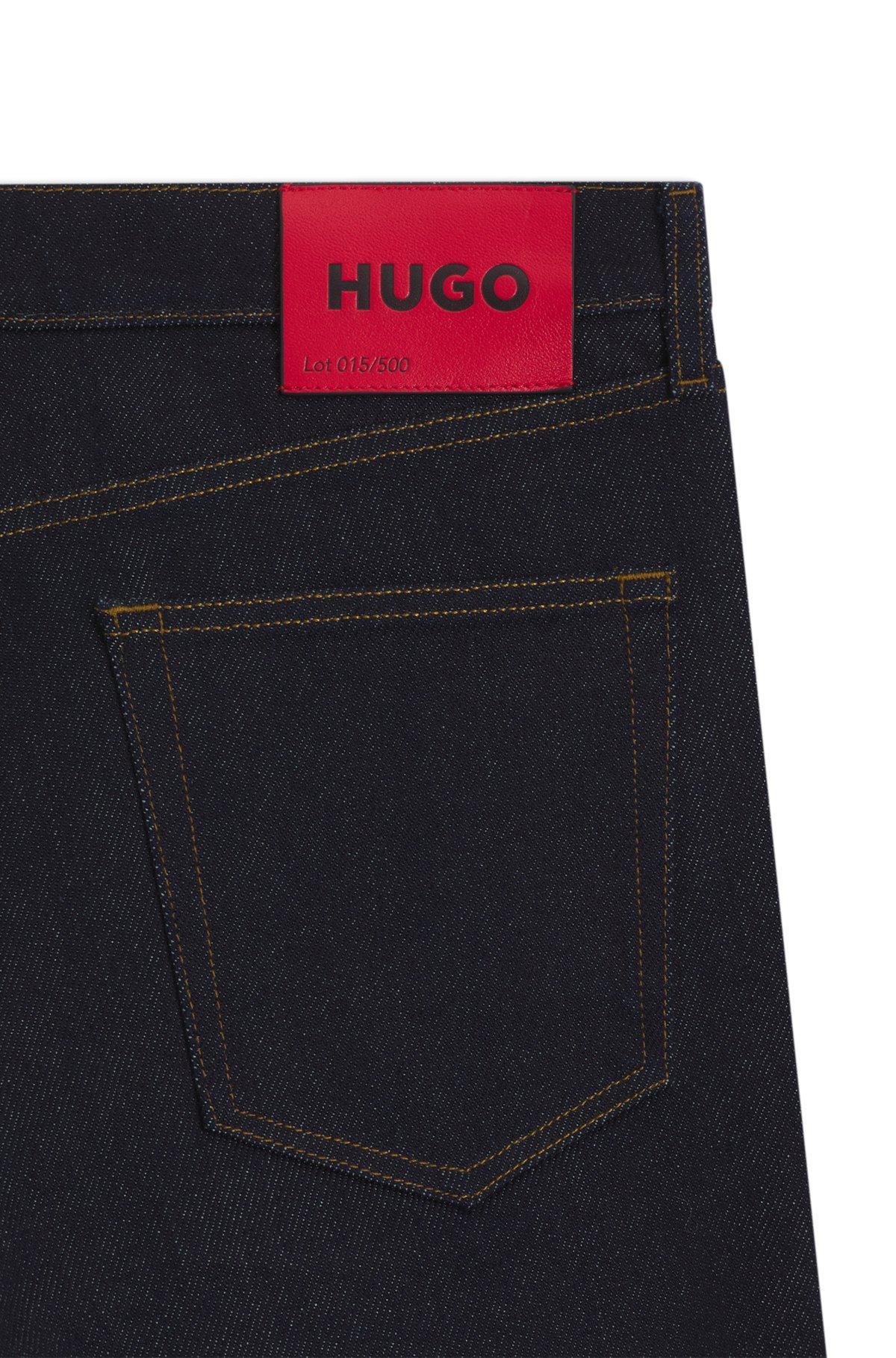 Regular-fit jeans in faded dark-blue denim Product Image