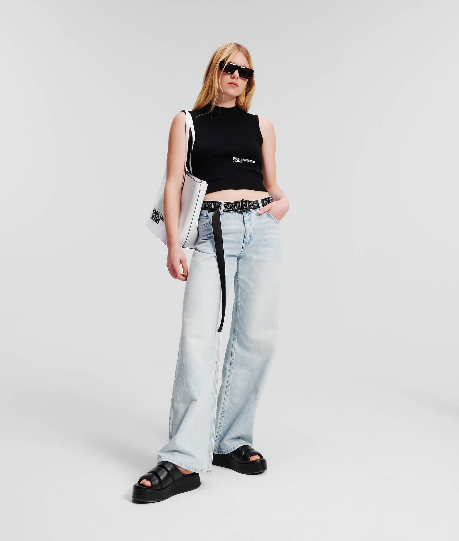 KLJ CUT-OUT BACK KNIT TOP Product Image