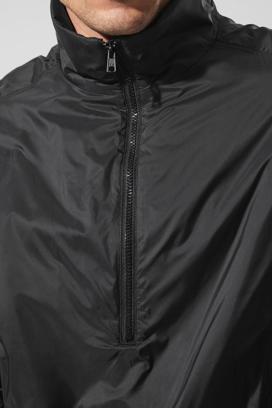Latitude Light Weight 1/2 Zip Pullover Jacket - Black Product Image