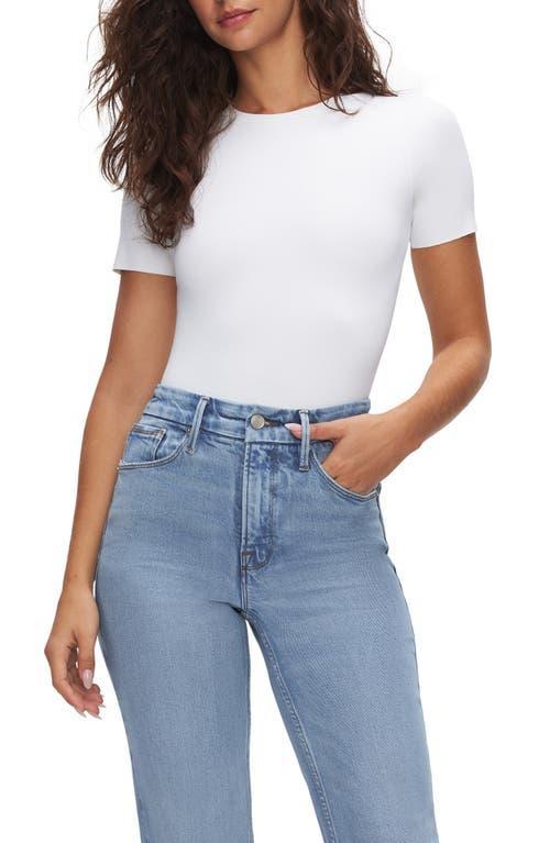 Good American Short Sleeve Scuba Bodysuit Product Image