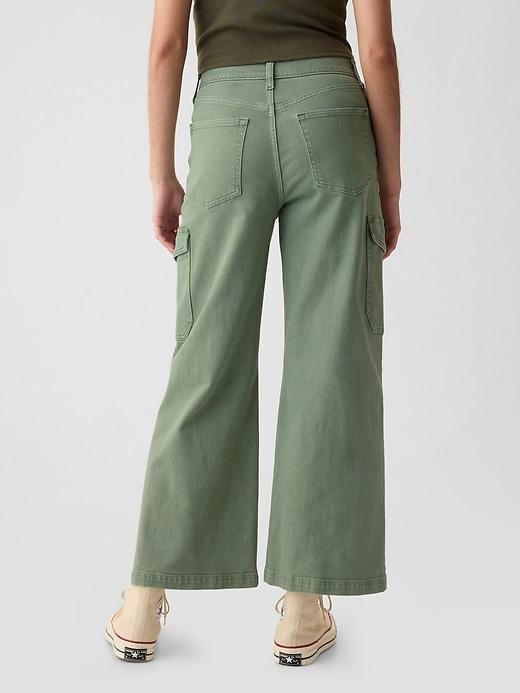 High Rise Stride Wide-Leg Ankle Jeans Product Image