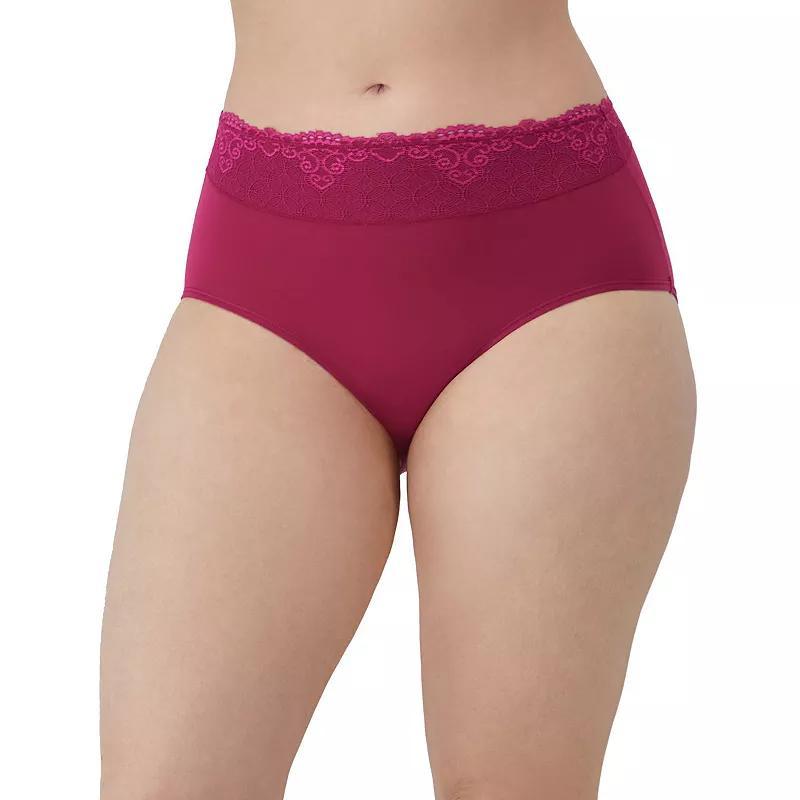 Bali Passion For Comfort Brief Underwear DFPC61, Women's, Black Lace Product Image
