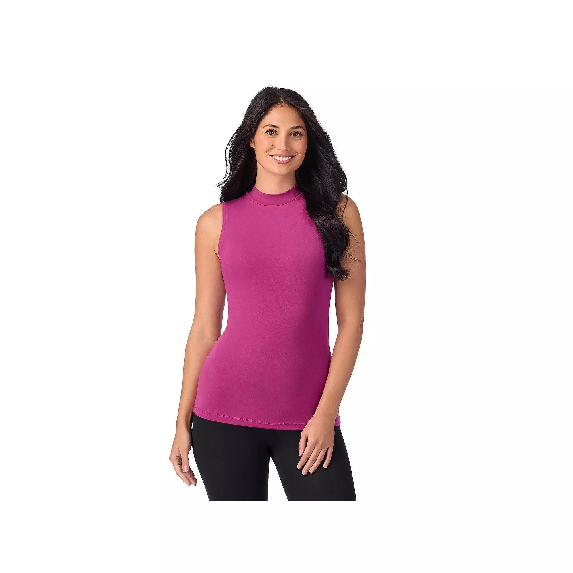 Womens Cuddl Duds Softwear with Stretch Sleeveless Mock Neck Tank Top Product Image