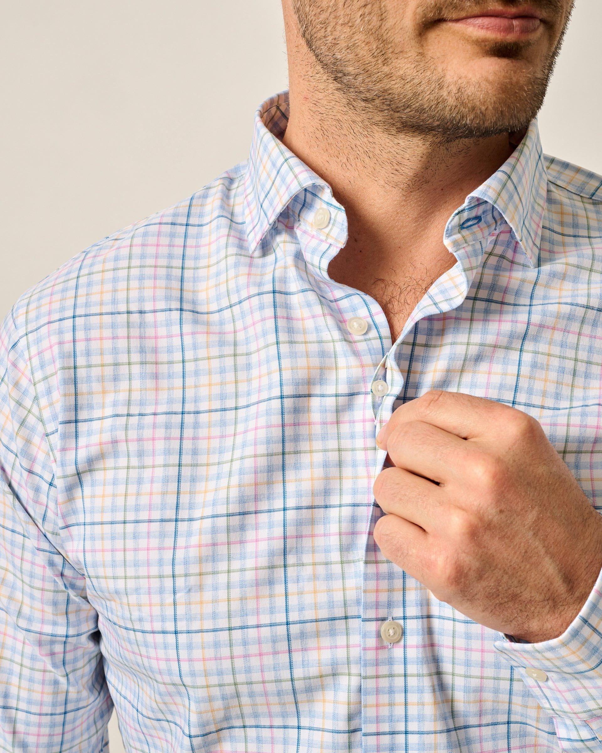 Performance Button Up Shirt - Singleton Male Product Image