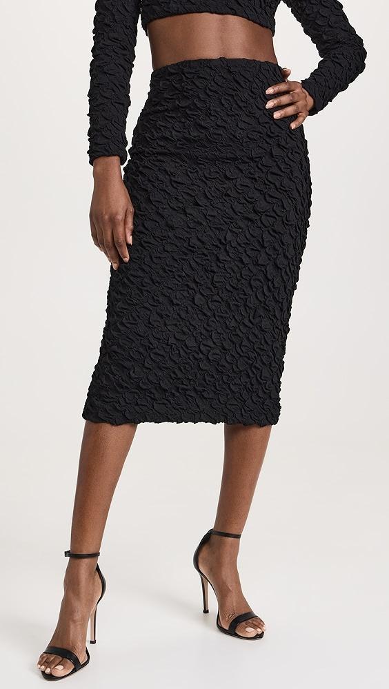 Dur Doux Puckered Knit Midi Length Skirt | Shopbop Product Image