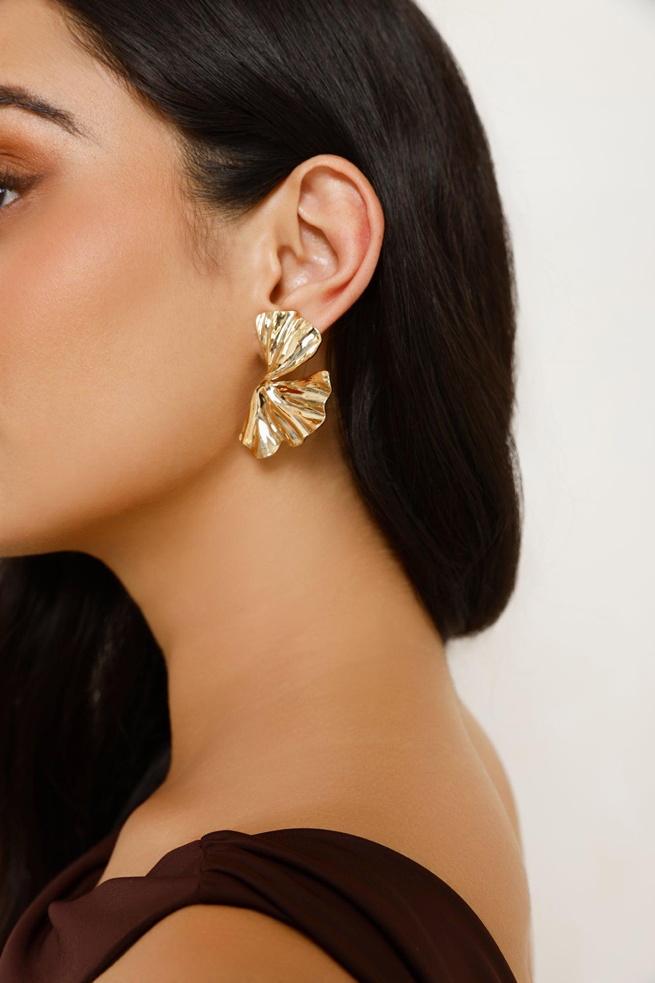 Playful Luxe Earrings Gold Product Image