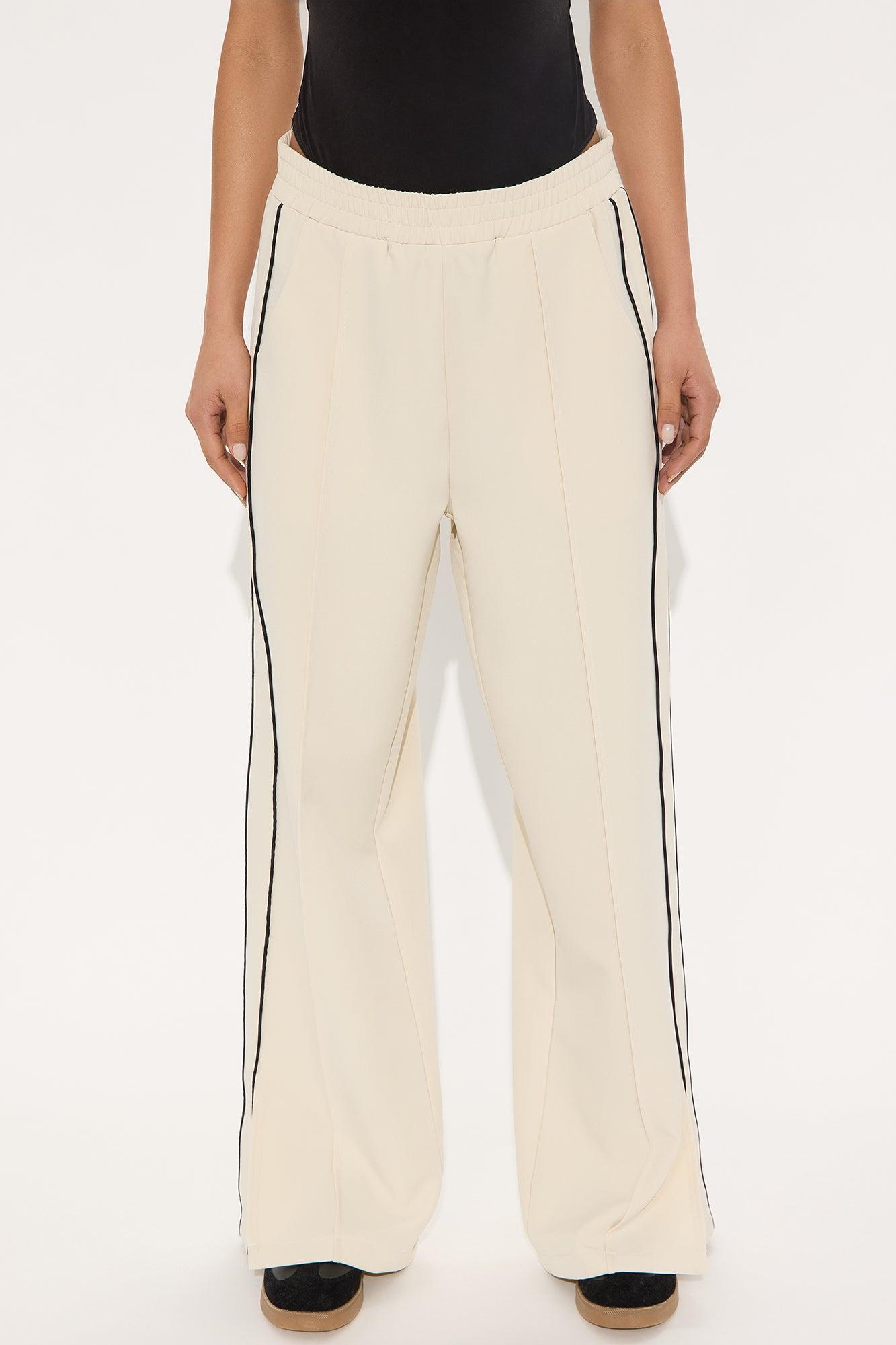 Gillian Track Trouser Pant - Cream Product Image
