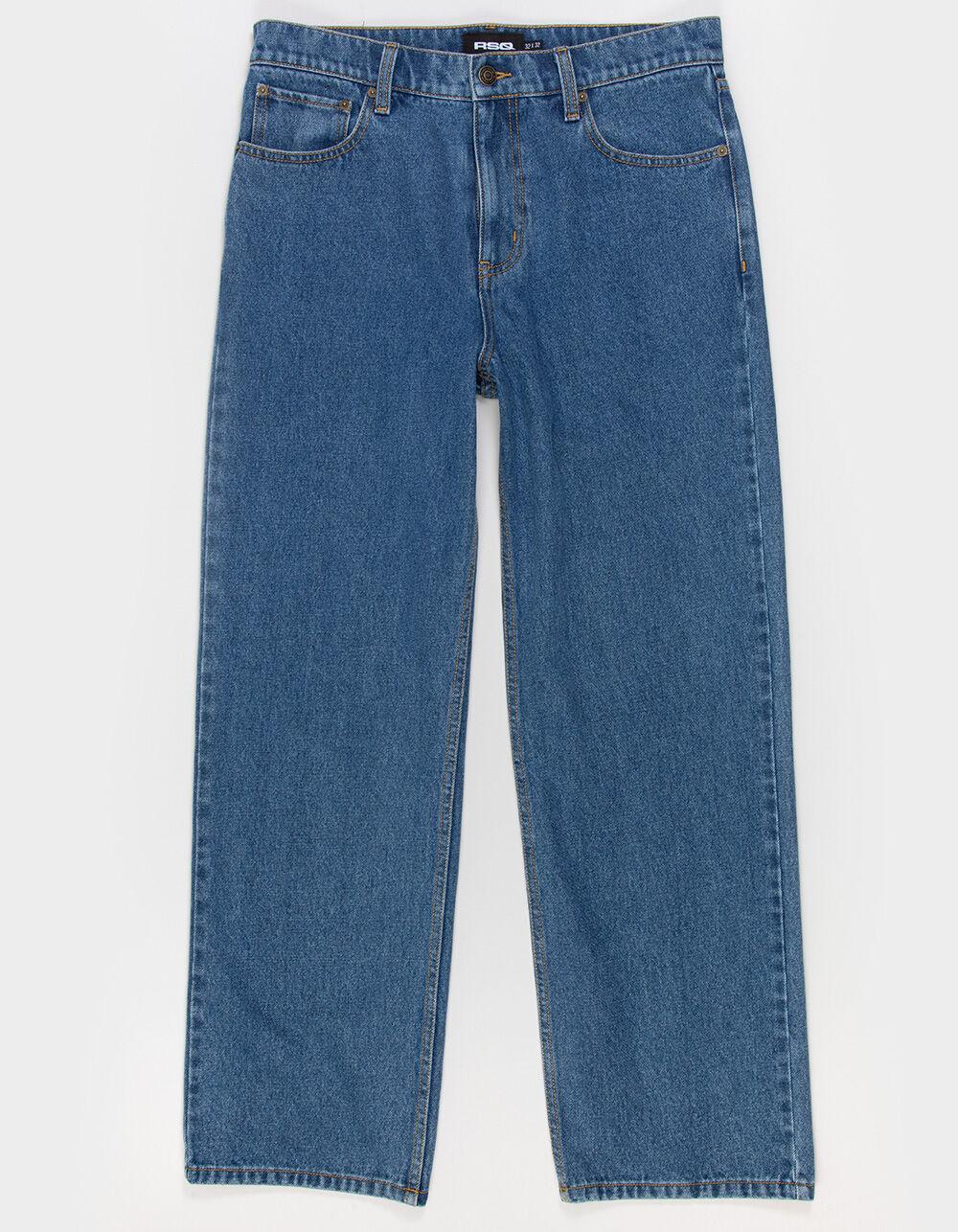 RSQ Mens Loose Fit Jeans - Dark Wash Product Image