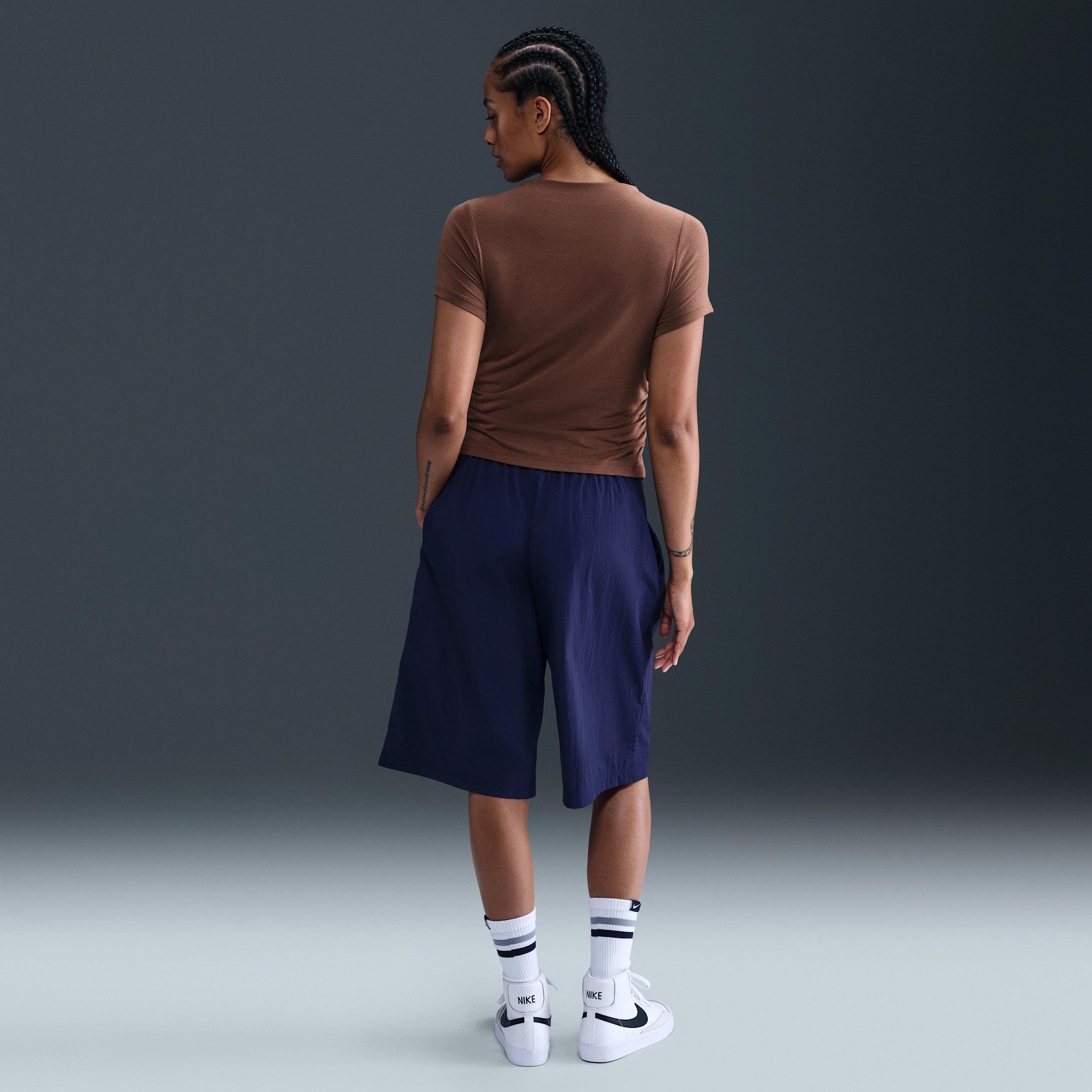 Nike Sportswear Chill Knit Women's Tight Short-Sleeve Mock-Neck Top Product Image
