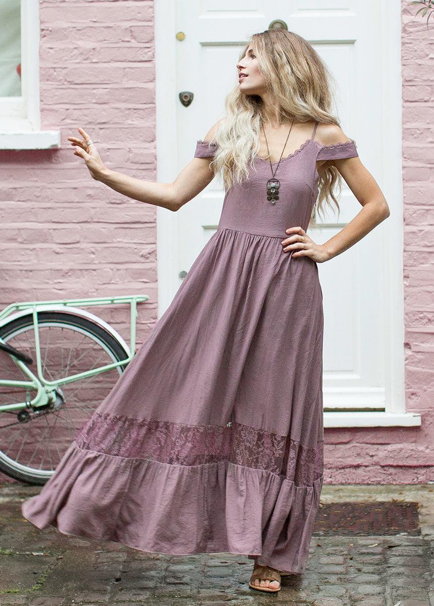 Coral Dress in Orchid Female Product Image