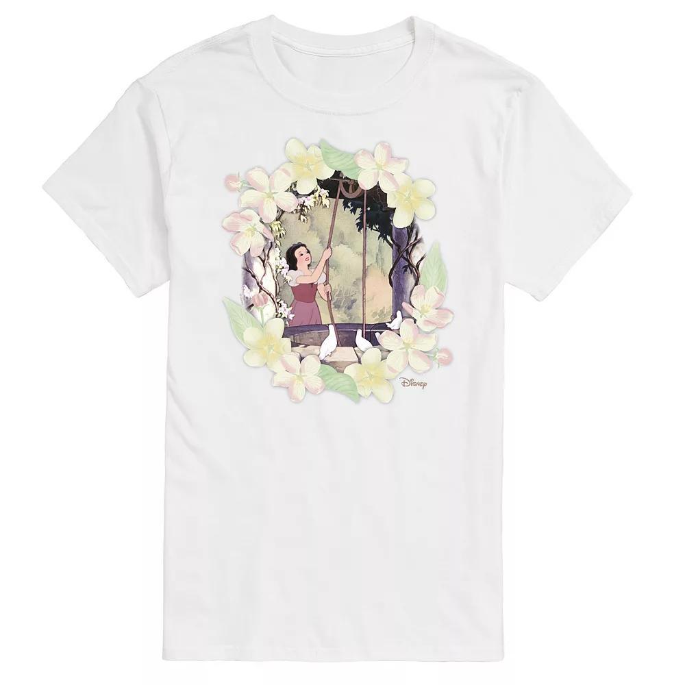 Disney Princess Big & Tall Snow Flowers Graphic Tee, Mens Product Image