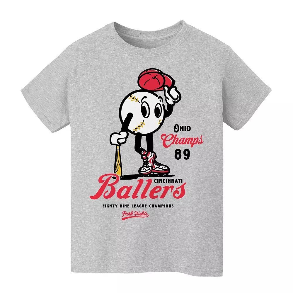 Kid's 8-20 Cincinnati Ballers Graphic Tee, Boy's, Size: XL, Black Product Image