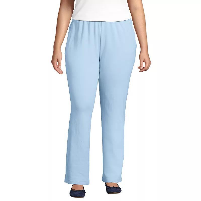 Plus Size Lands' End Sport Knit High-Waist Pull-On Pants, Women's, Size: 3XL, Dark Grey Product Image