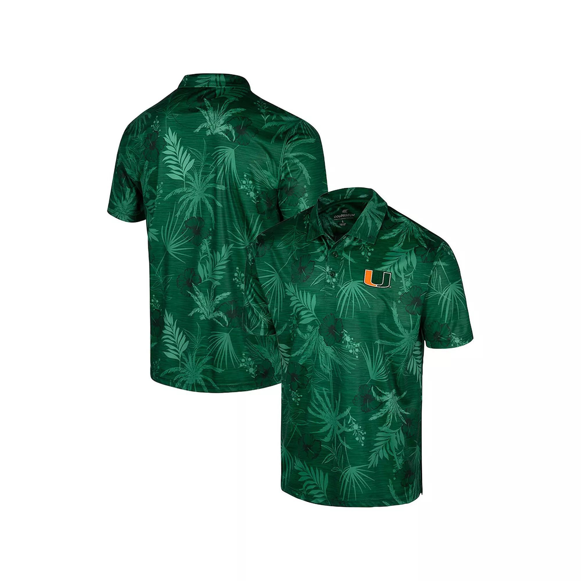 Men's Colosseum Black Texas Longhorns Big & Tall Palms Polo, Size: 3XLT Product Image