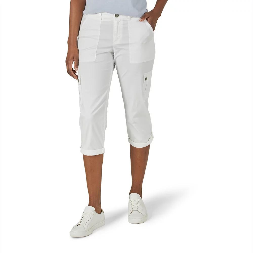 Women's Lee® Flex-To-Go Cargo Capri Pants, Size: 8, Pioner Beige Product Image