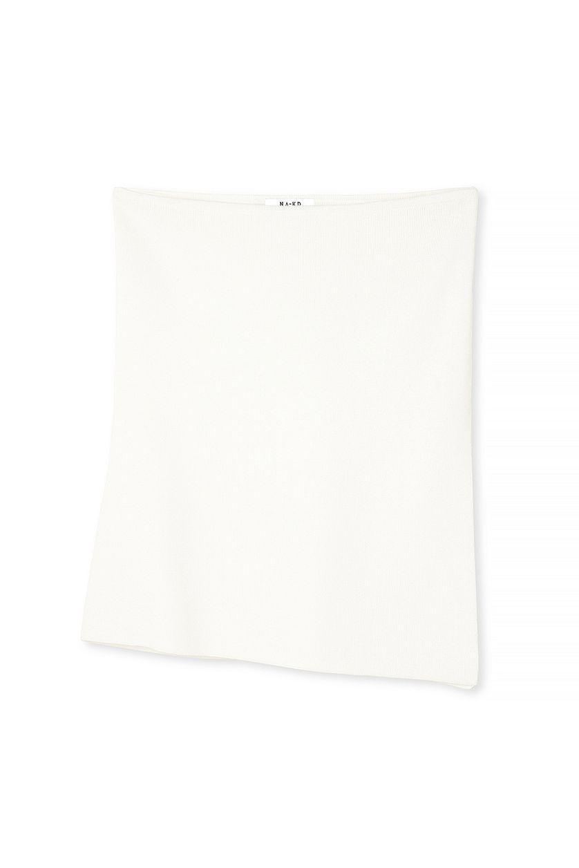Knitted Slit Detail Tube Top Product Image