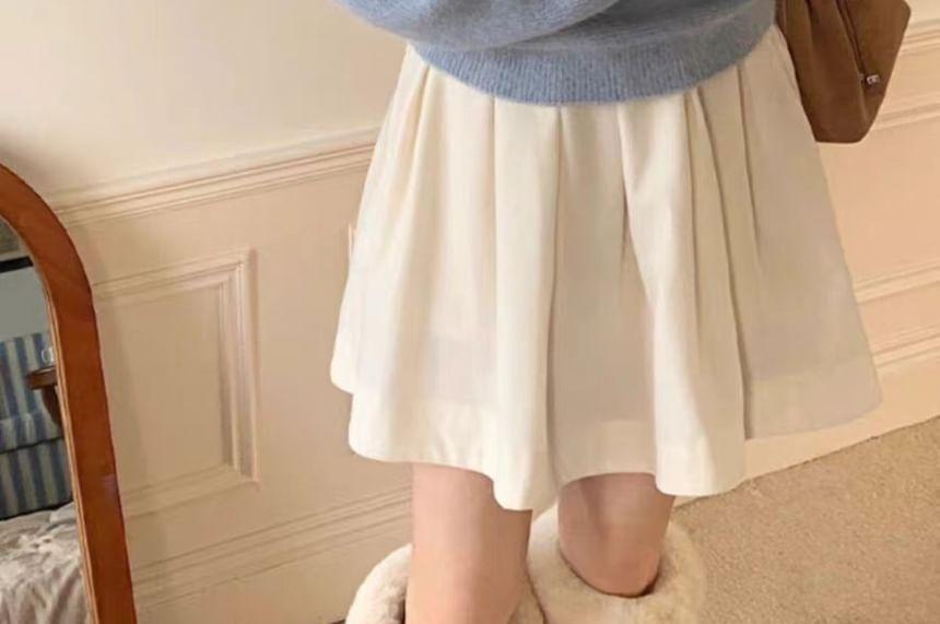 Boat Neck Plain Sweater Product Image