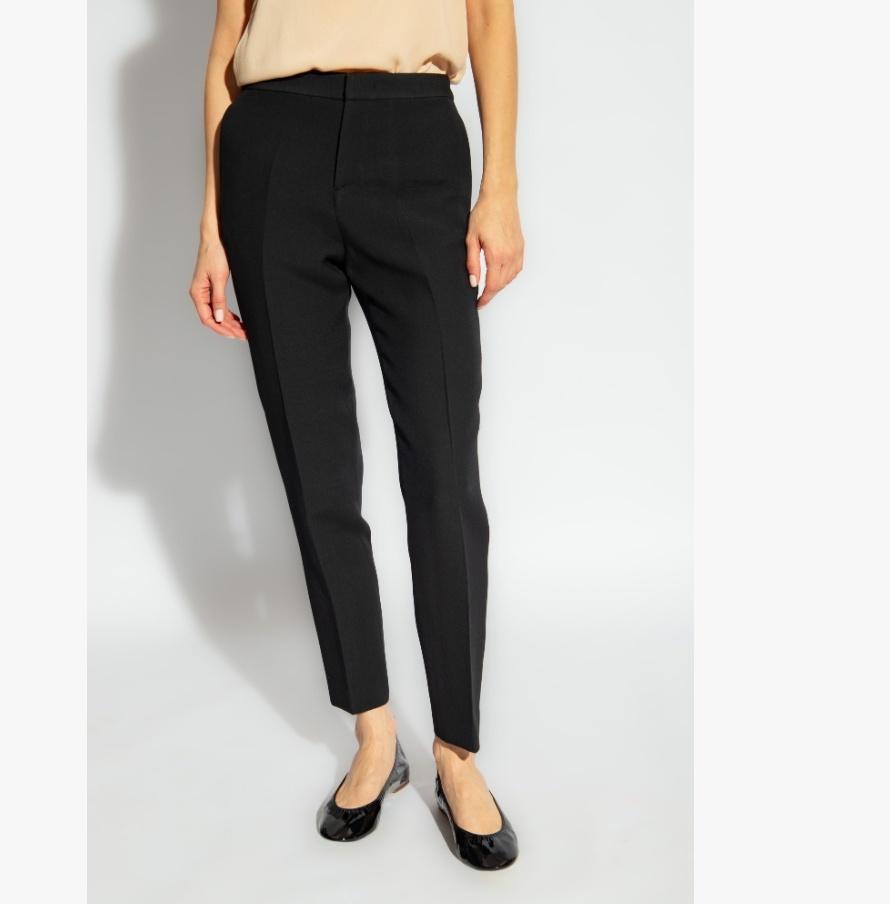 FABIANA FILIPPI Mid-rise Slim Trousers In Black Product Image