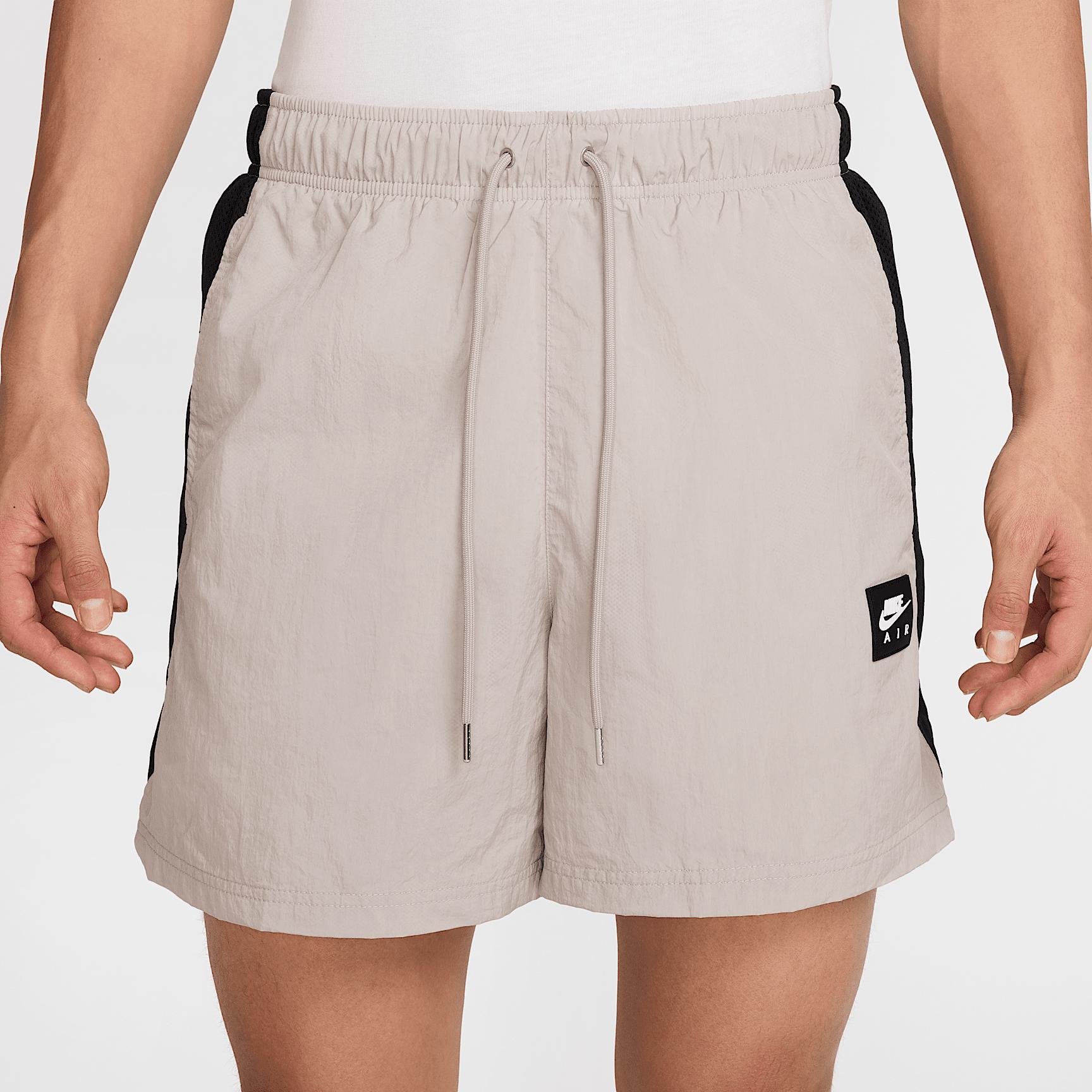 Nike Mens Air Woven Nylon Shorts in College Grey/Black Product Image