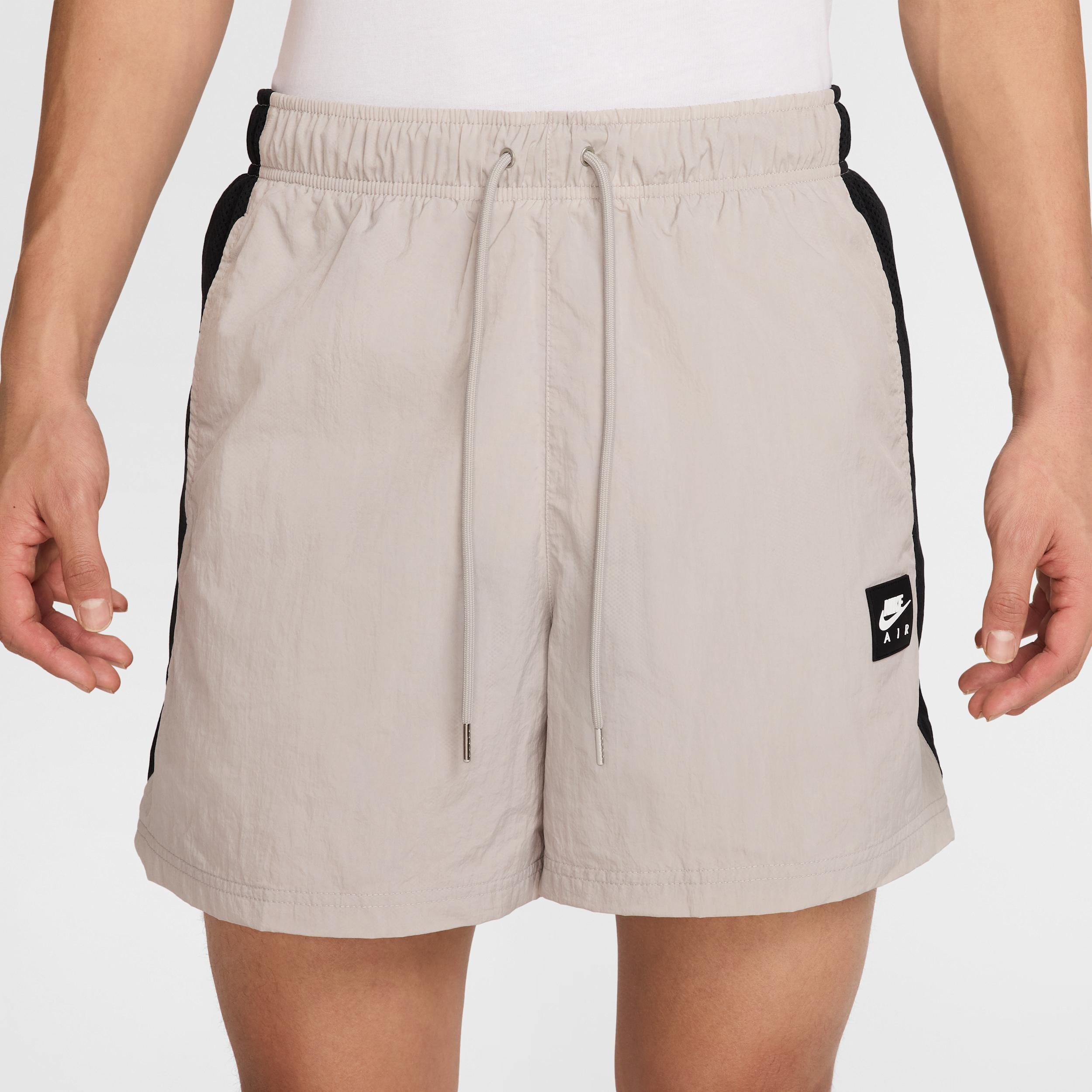 Nike Mens Air Woven Nylon Shorts in College Grey/Black Product Image