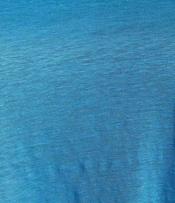 Eileen Fisher Plus Linen Jersey Round Neck Long Sleeve Top Product Image
